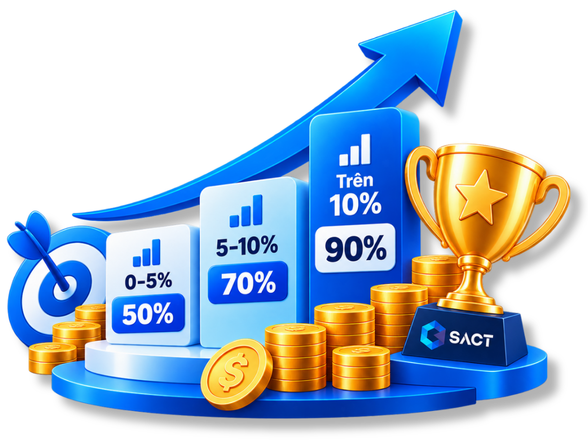 Thưởng hiệu suất lên đến 90%